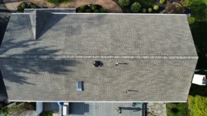 Roof replacement completed by DaVinci Roofing Corp on a home in Yardley, PA using GAF architectural shingles.